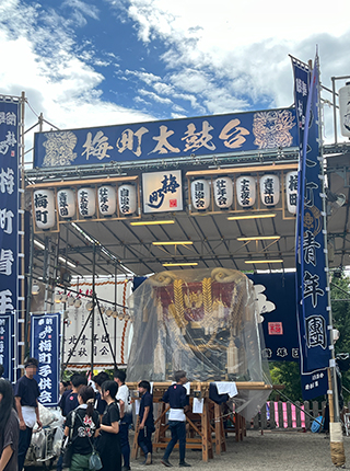百舌鳥八幡宮 月見祭：梅町／宮入（2024年9月）