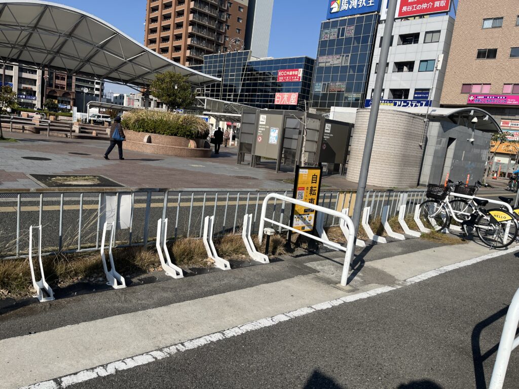 自転車　シェア　自転車無し