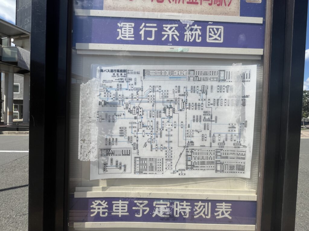 バス路線図（白鷺駅前）